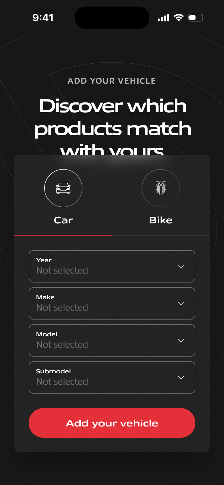 Mobile product listing