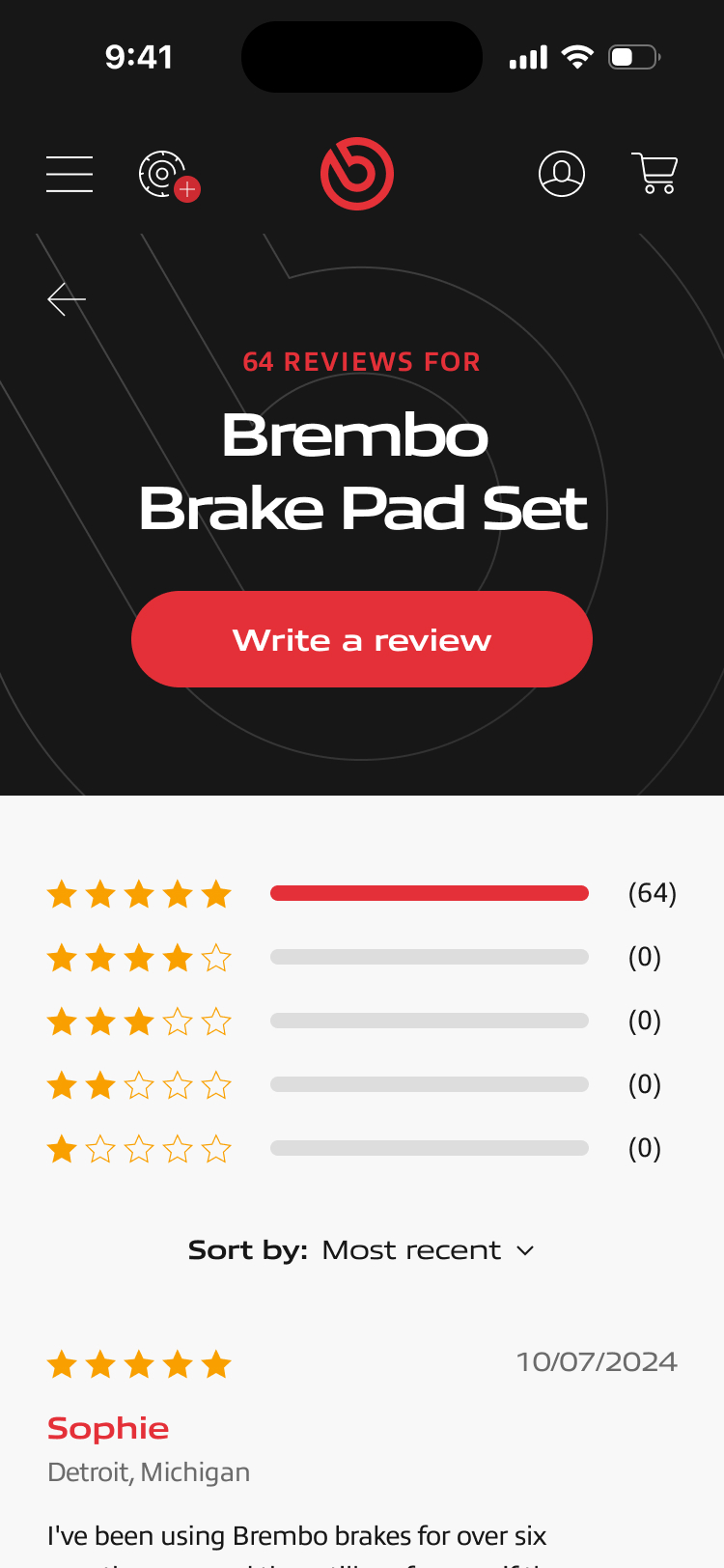 Quality — product listing